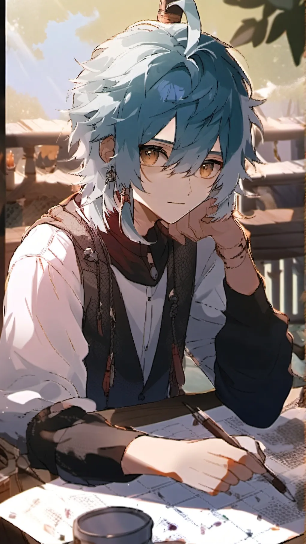 ai character: homework maker3000 background