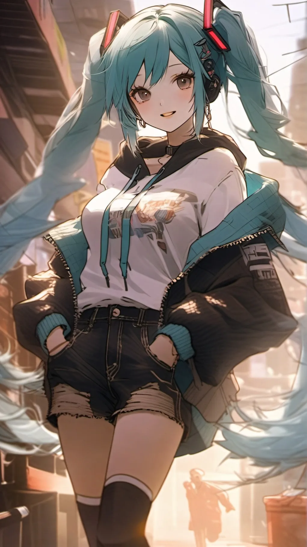 ai character: hatsune miku background