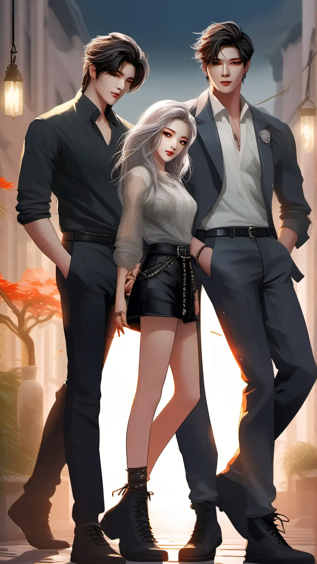 ai character: Korean Love background