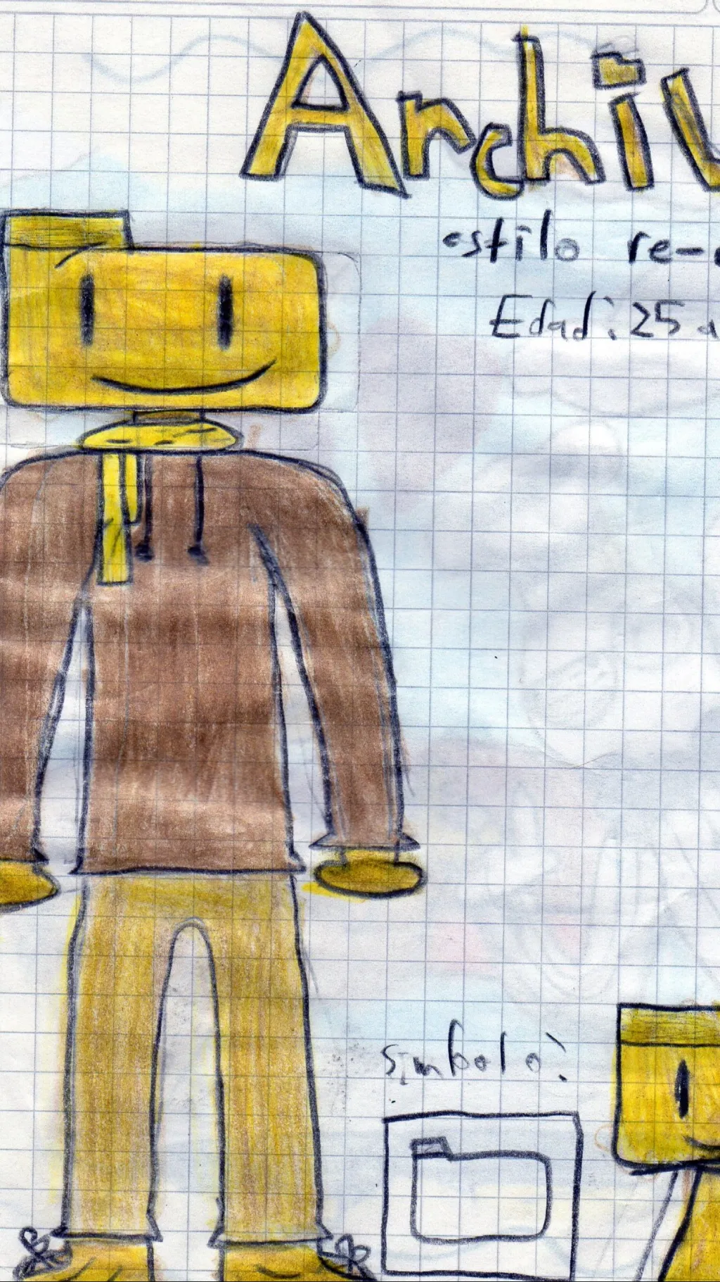 ai character: Archive background