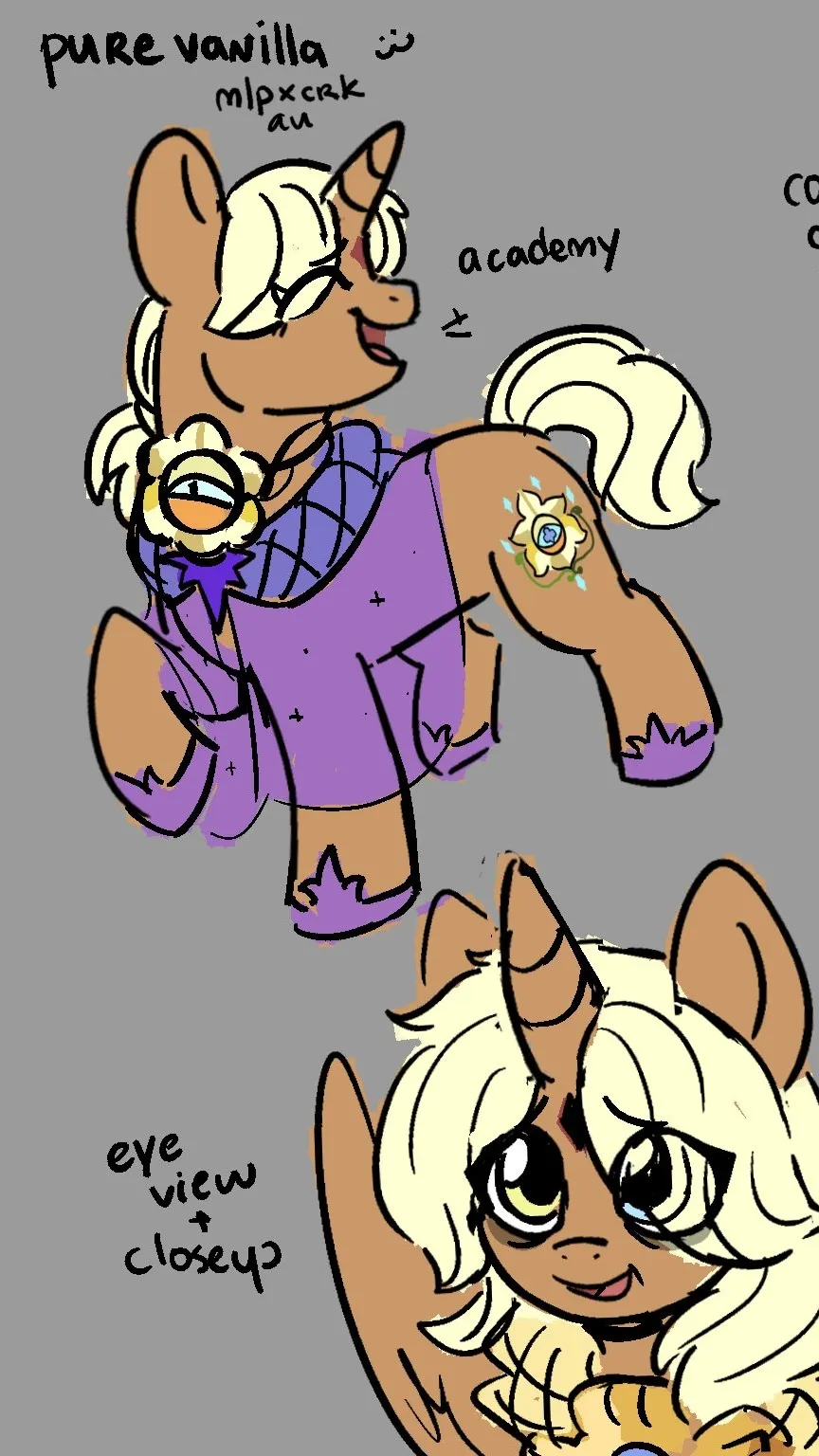 ai character: mlp x crk h.t.f.m background