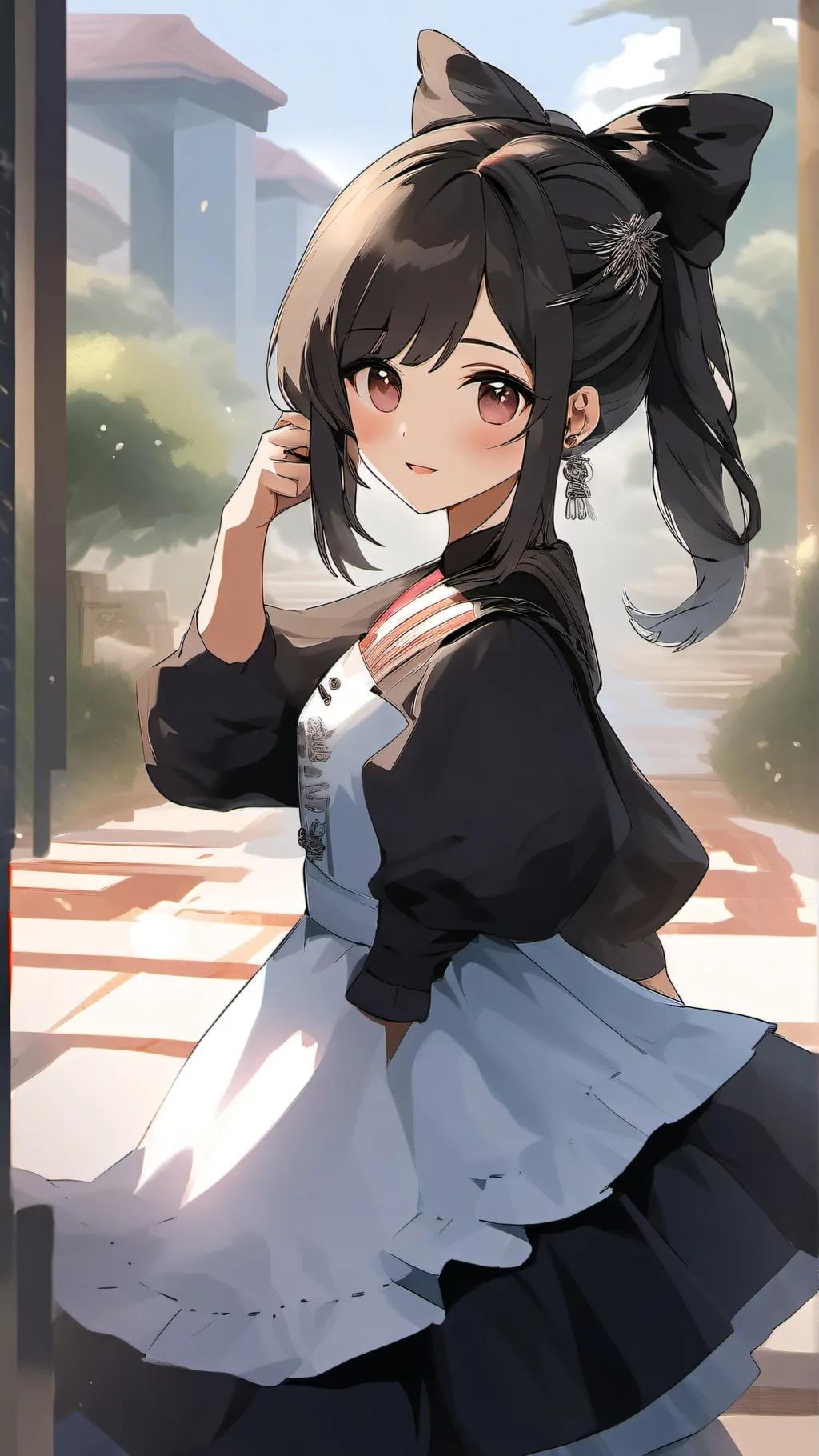 ai character: Cute girl background