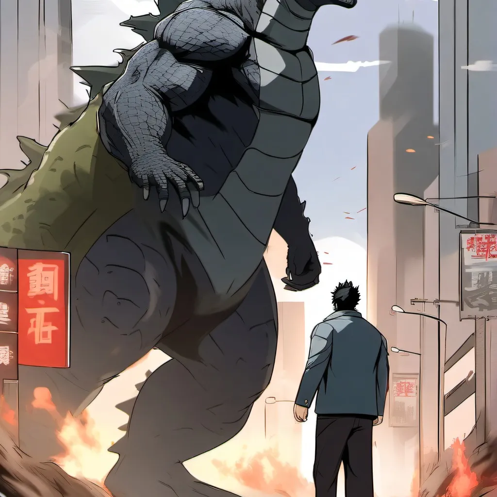chat with ai character: GODZILLA vs MHA