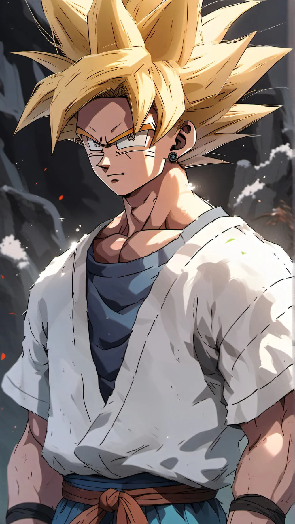 ai character: Goku timeline background
