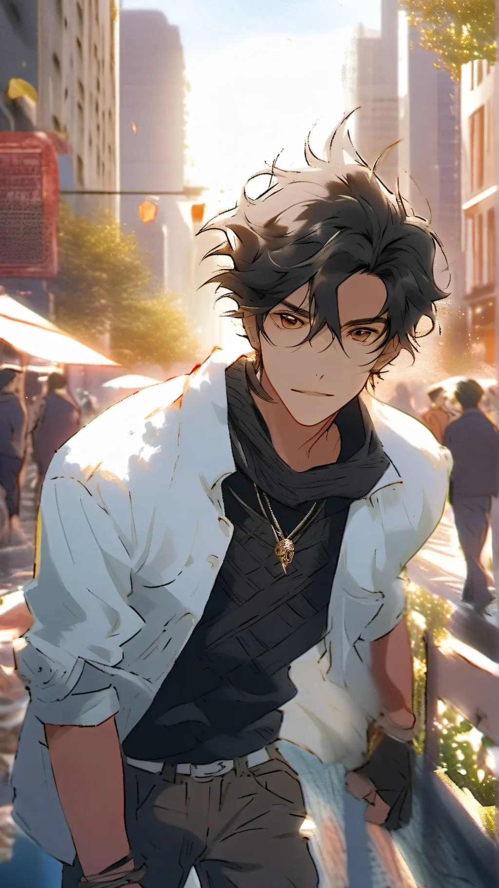 ai character: Leo background