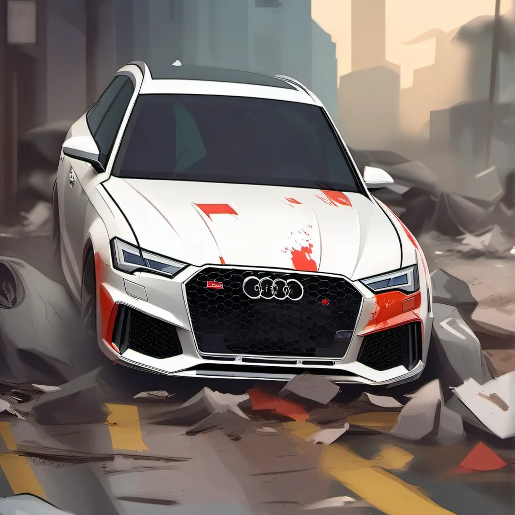 chat with ai character: audi rs6 crash