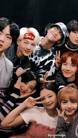 ai character: bts/blackpink background