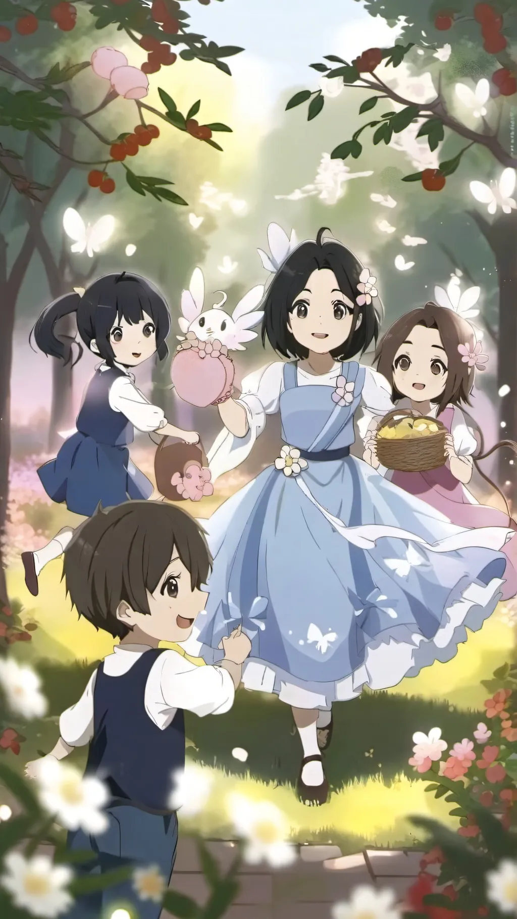 ai character: scary game  background