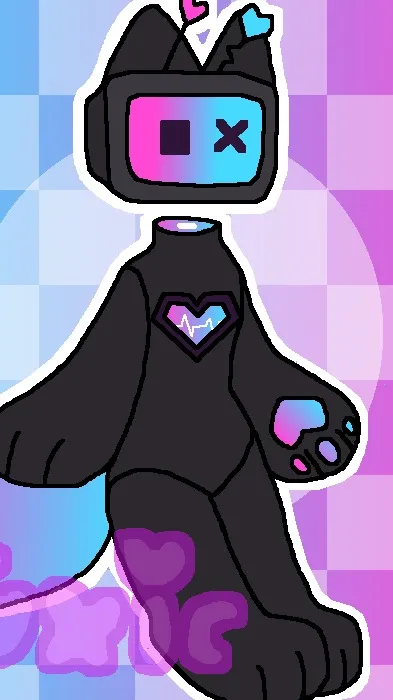 ai character: femboy PC furry background