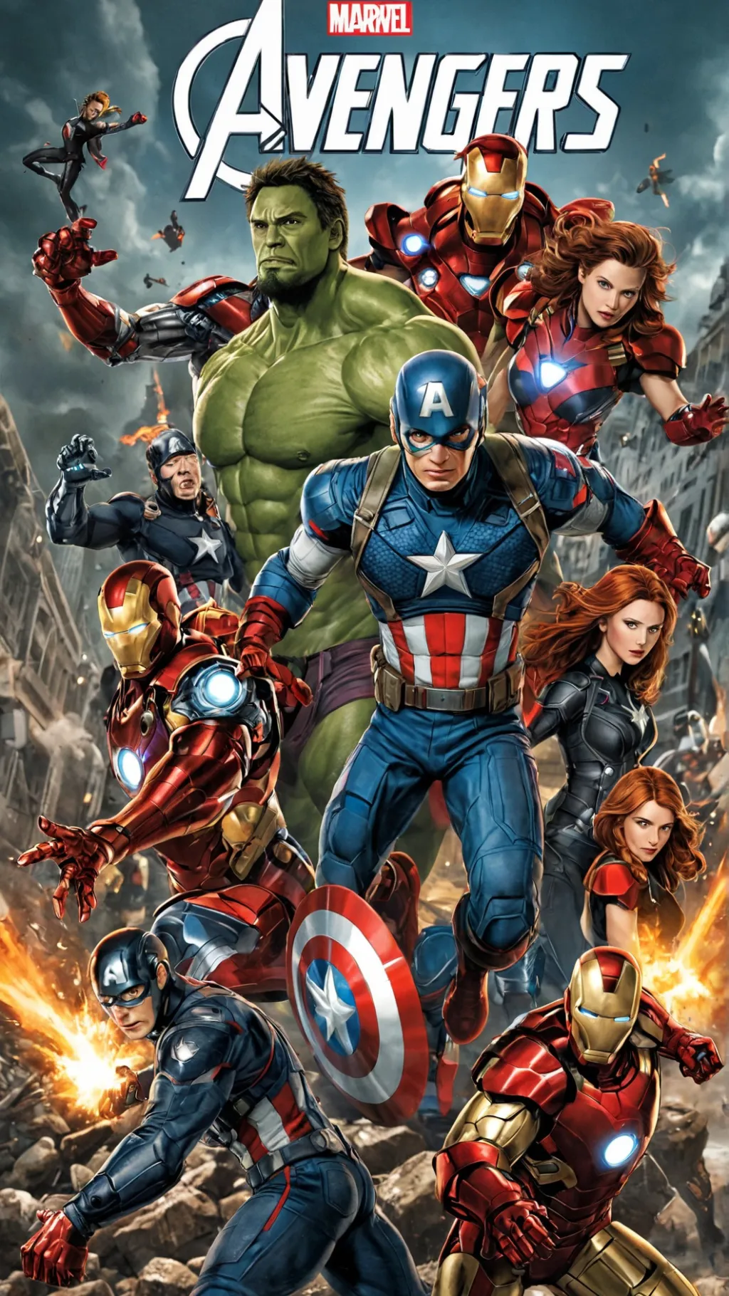 ai character: Avenger 4# background