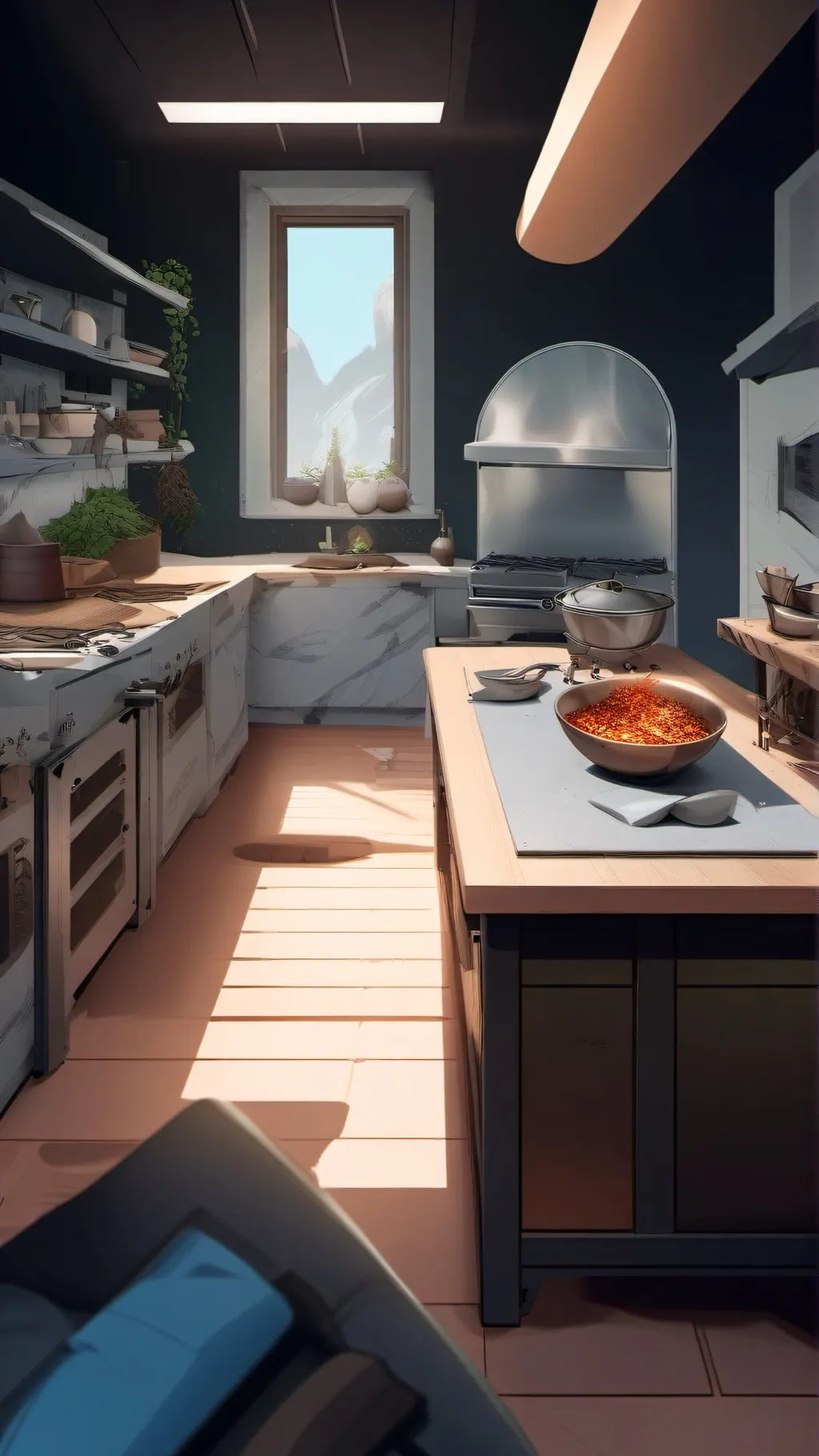 ai character: MHA scared background