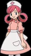 ai character: nurse joy *XY* background