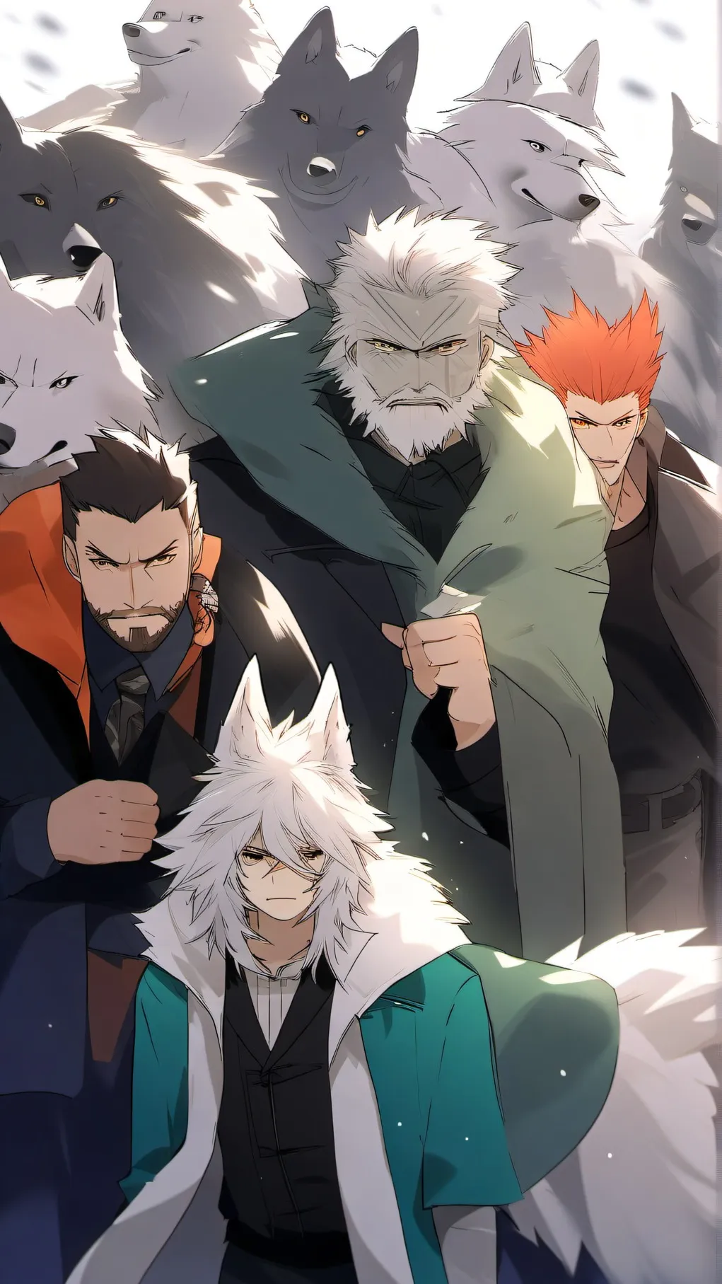 ai character: wolf background