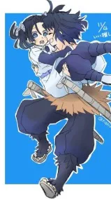 ai character: ~🐗InoAoi🌊~ background