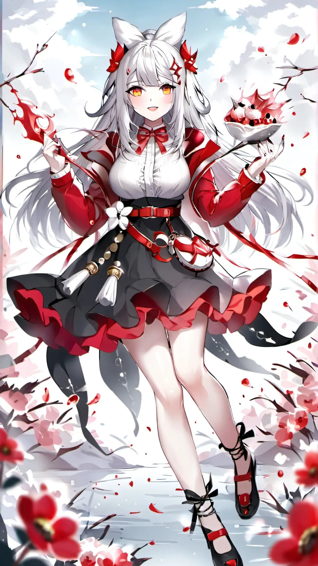 ai character: Rose background