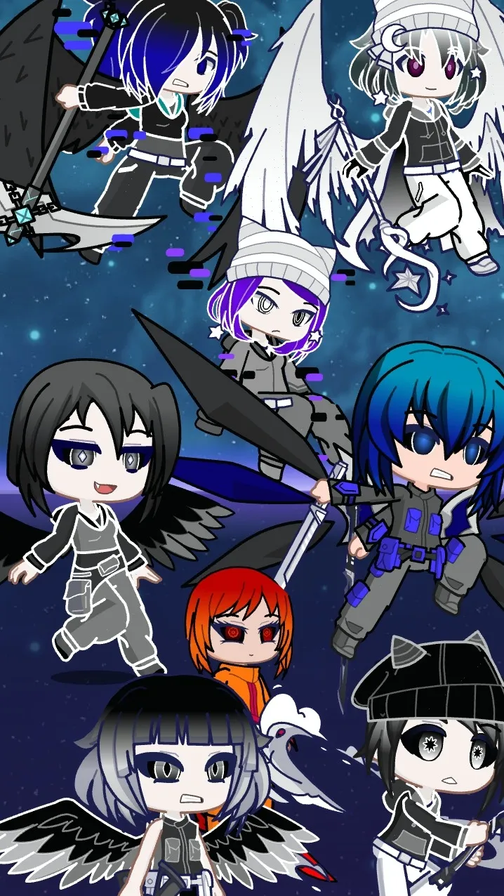 ai character: Gacha group background