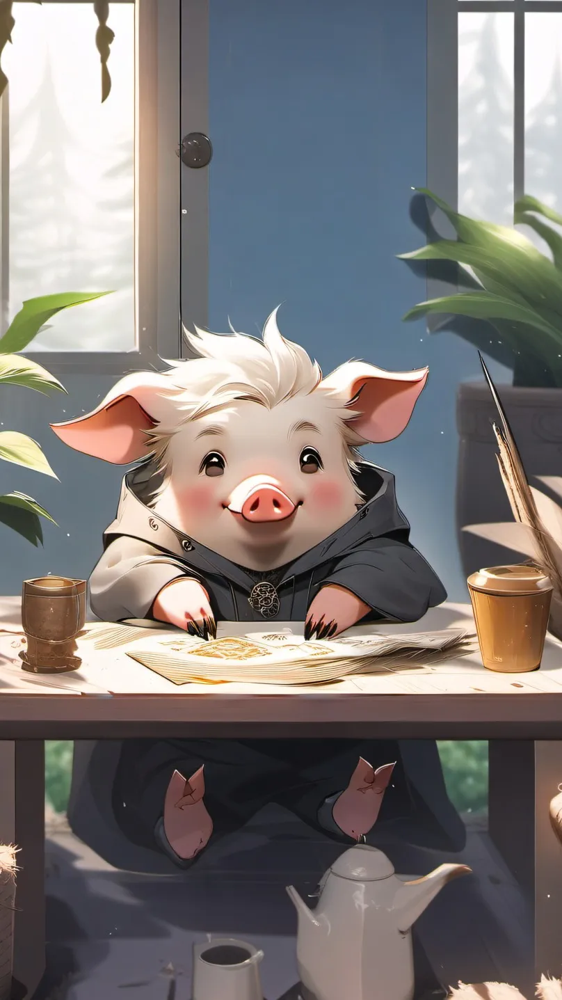 ai character: A Pig background