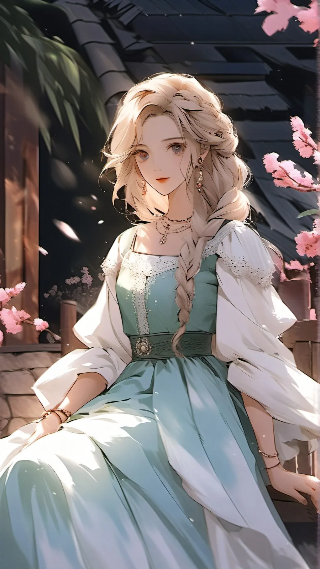 ai character: Amber background