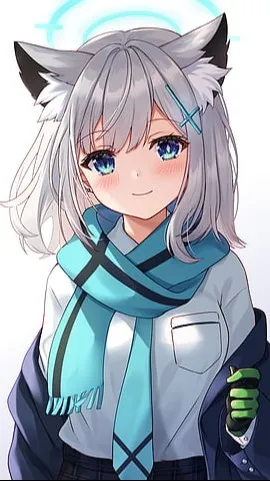 ai character: Sashima (neko cat) background