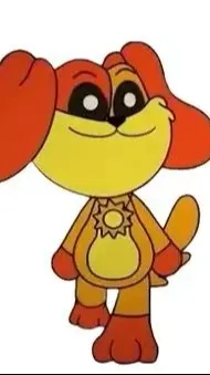 ai character: giant dogday background