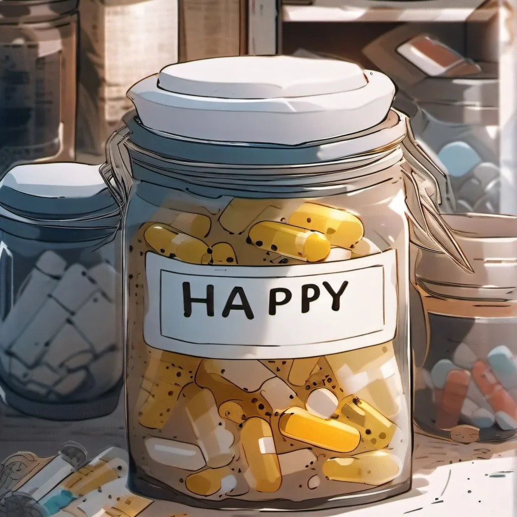 chat with ai character: happy pills