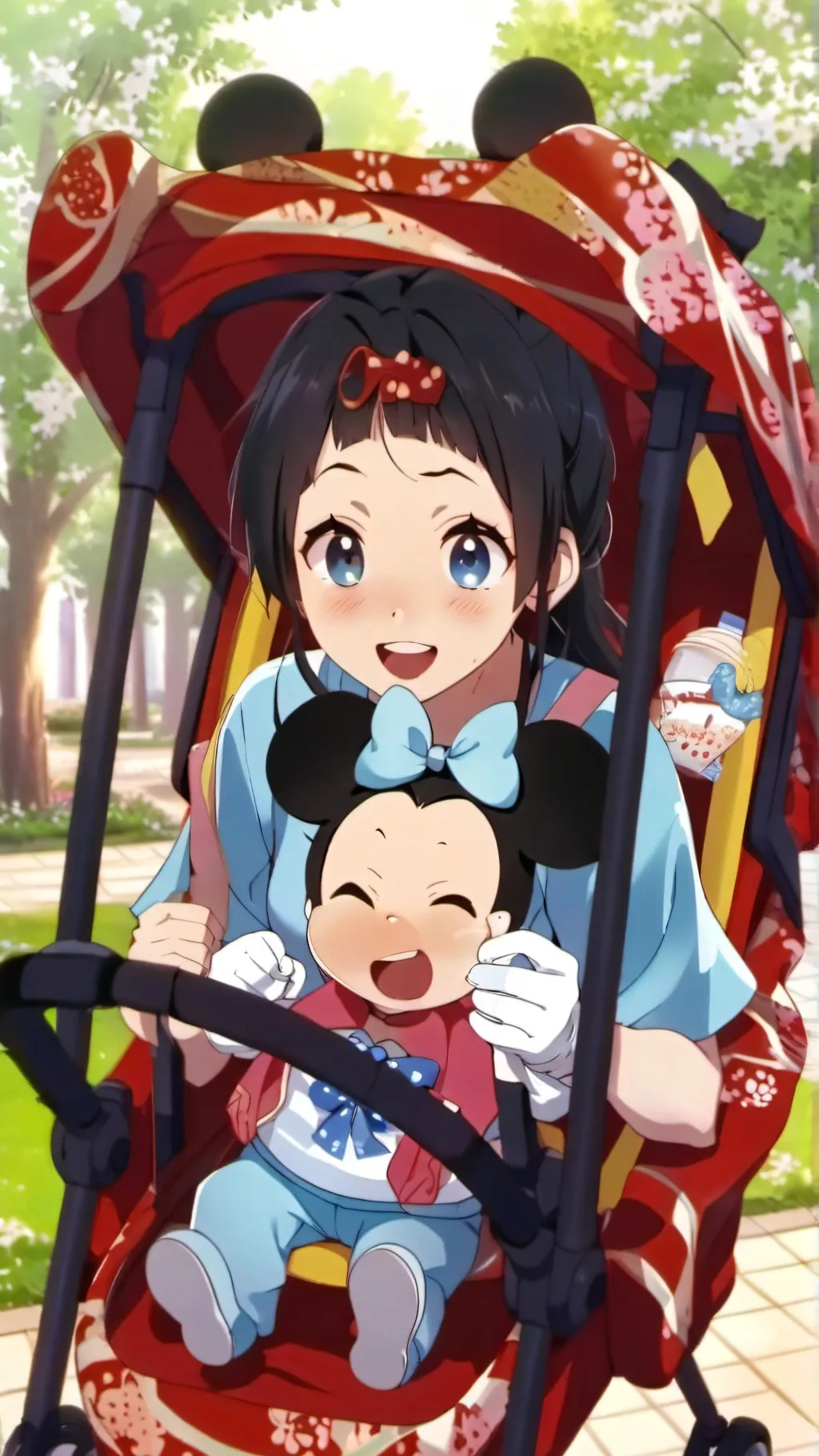 ai character: disneyland disater background