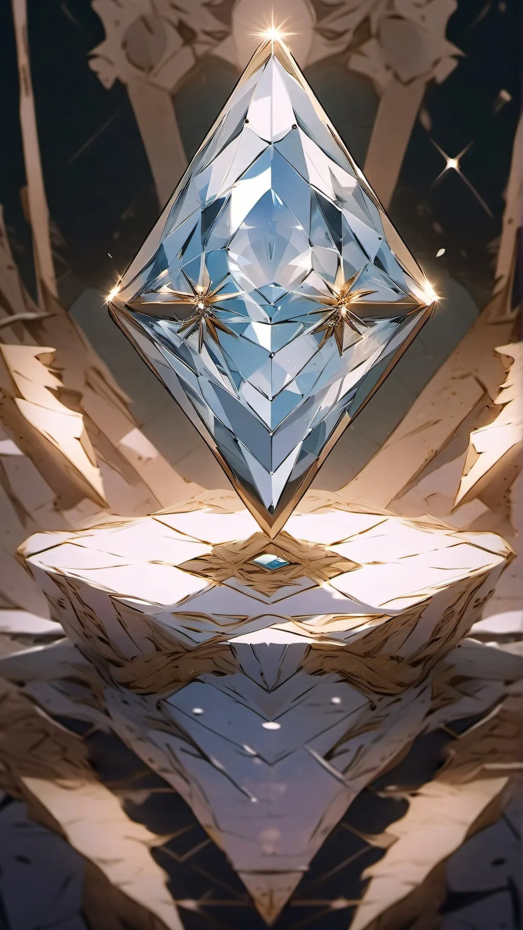 ai character: Diamond background