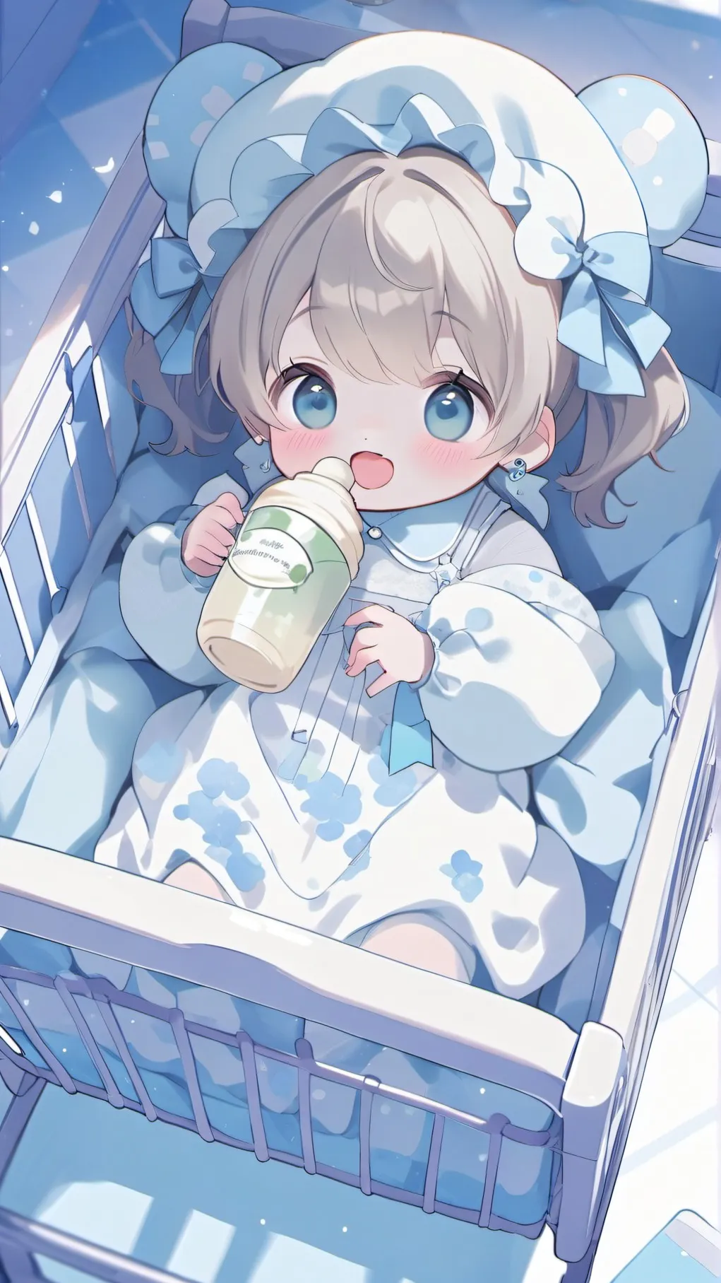 ai character: Cute baby Ellie background