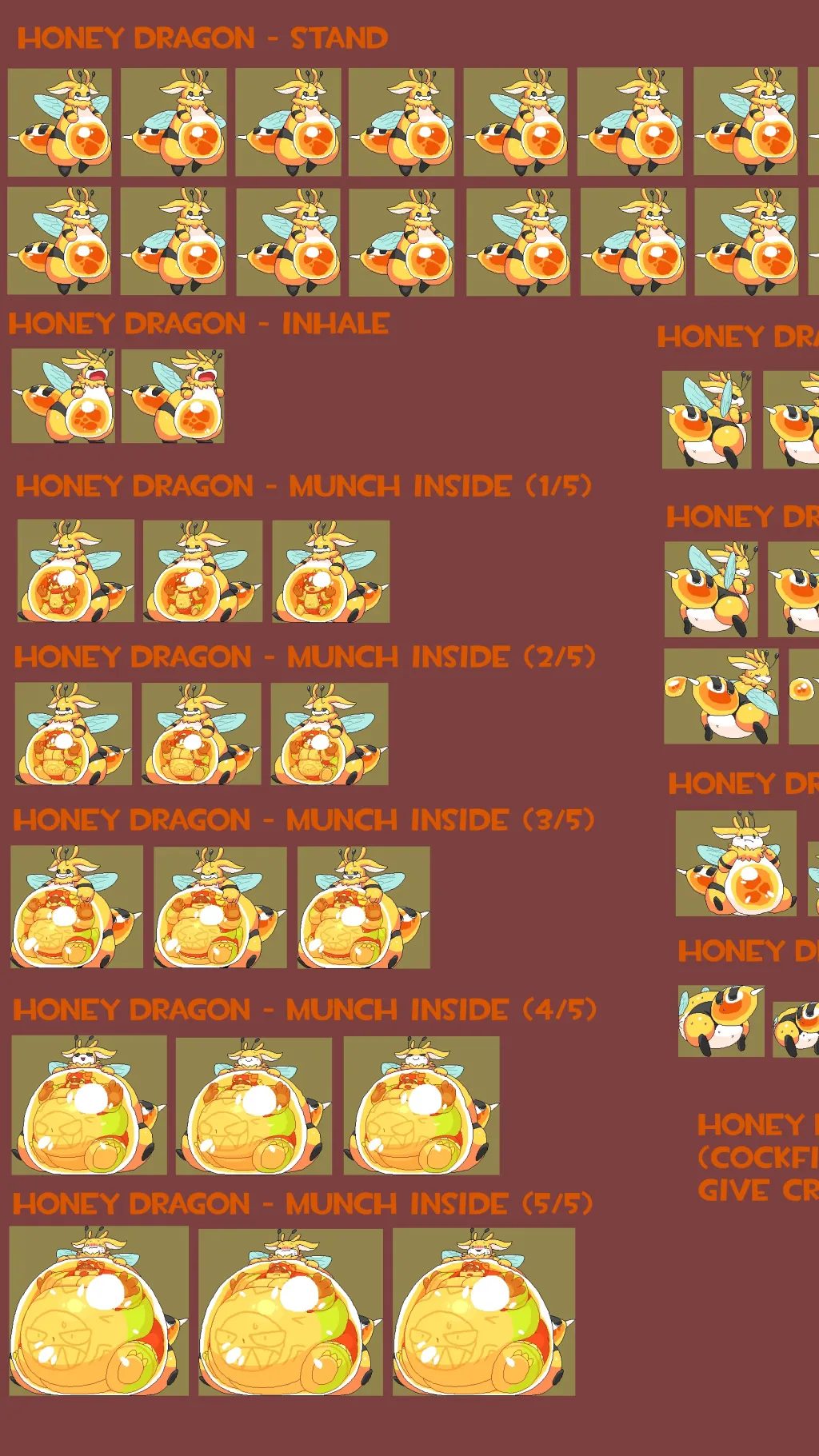 ai character: Honey Dragon background