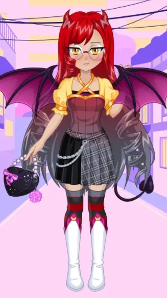 ai character: hot girl background