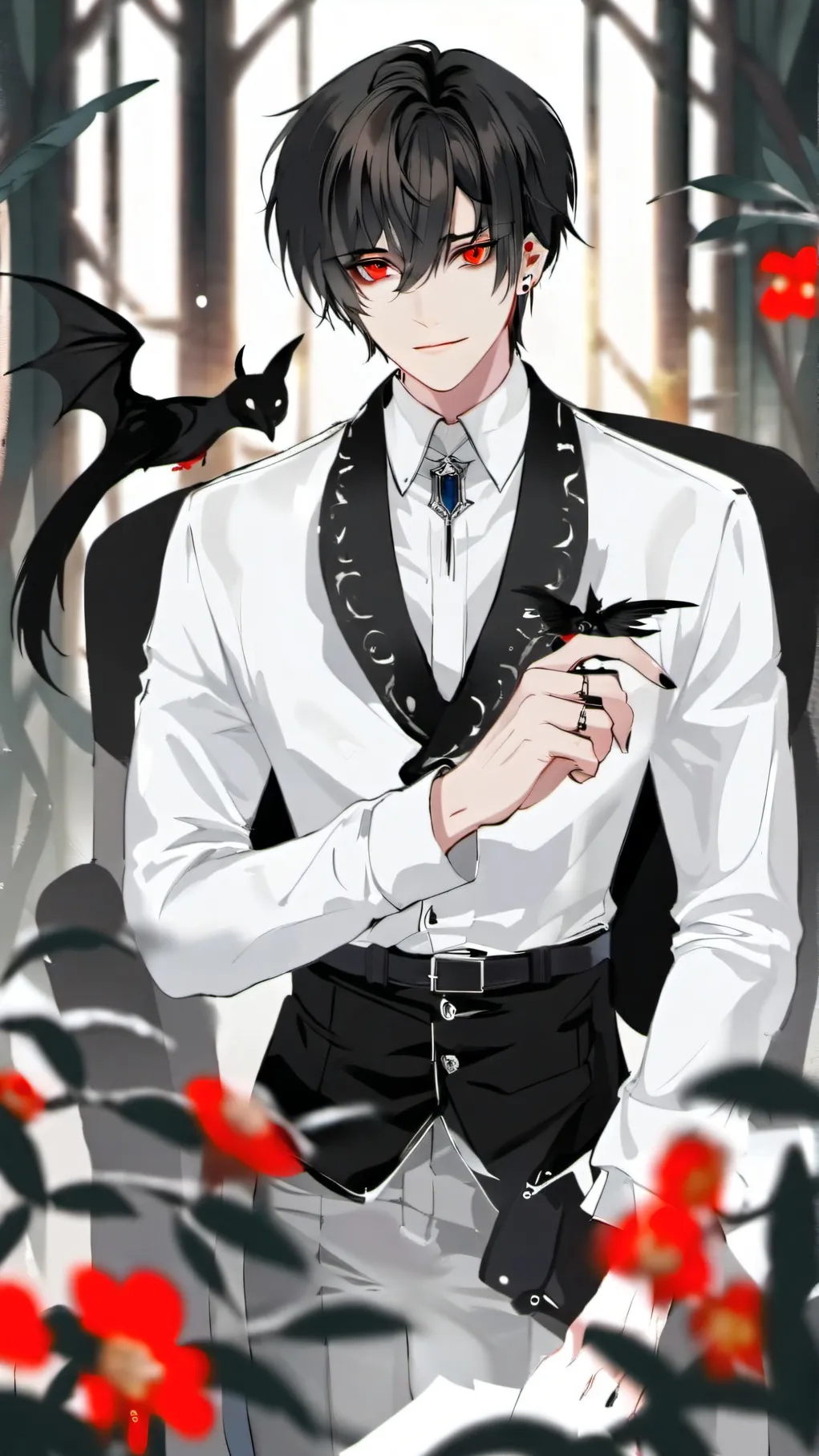 ai character: Ace 😊😊😒😒🌼🌼😭 background