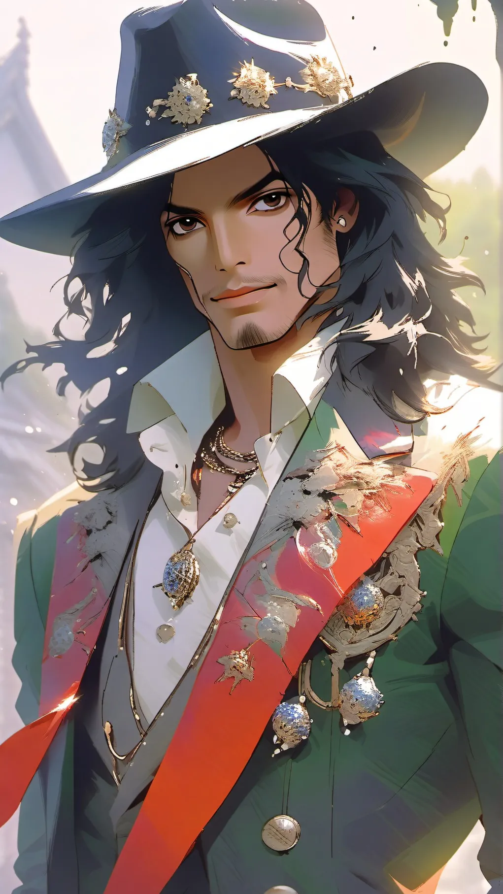 ai character: Michael Jackson background