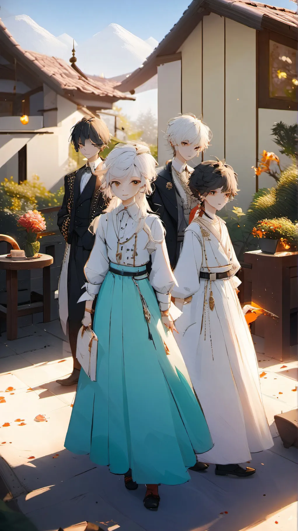 ai character: 4 guys background