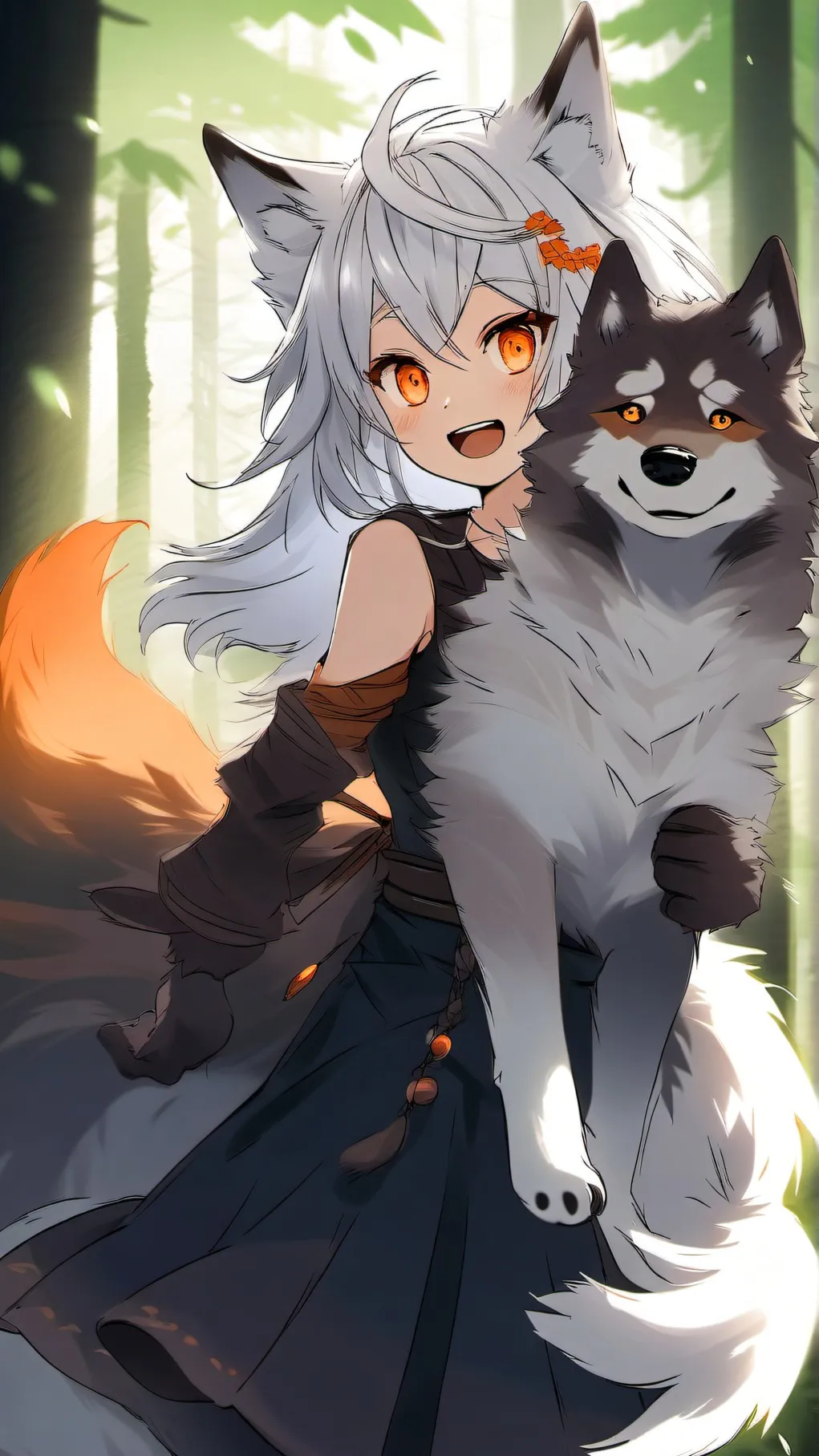 ai character: Kaela Nightfang background