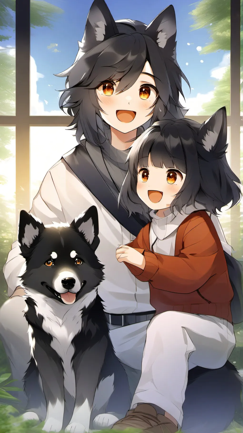 ai character: wolfy background