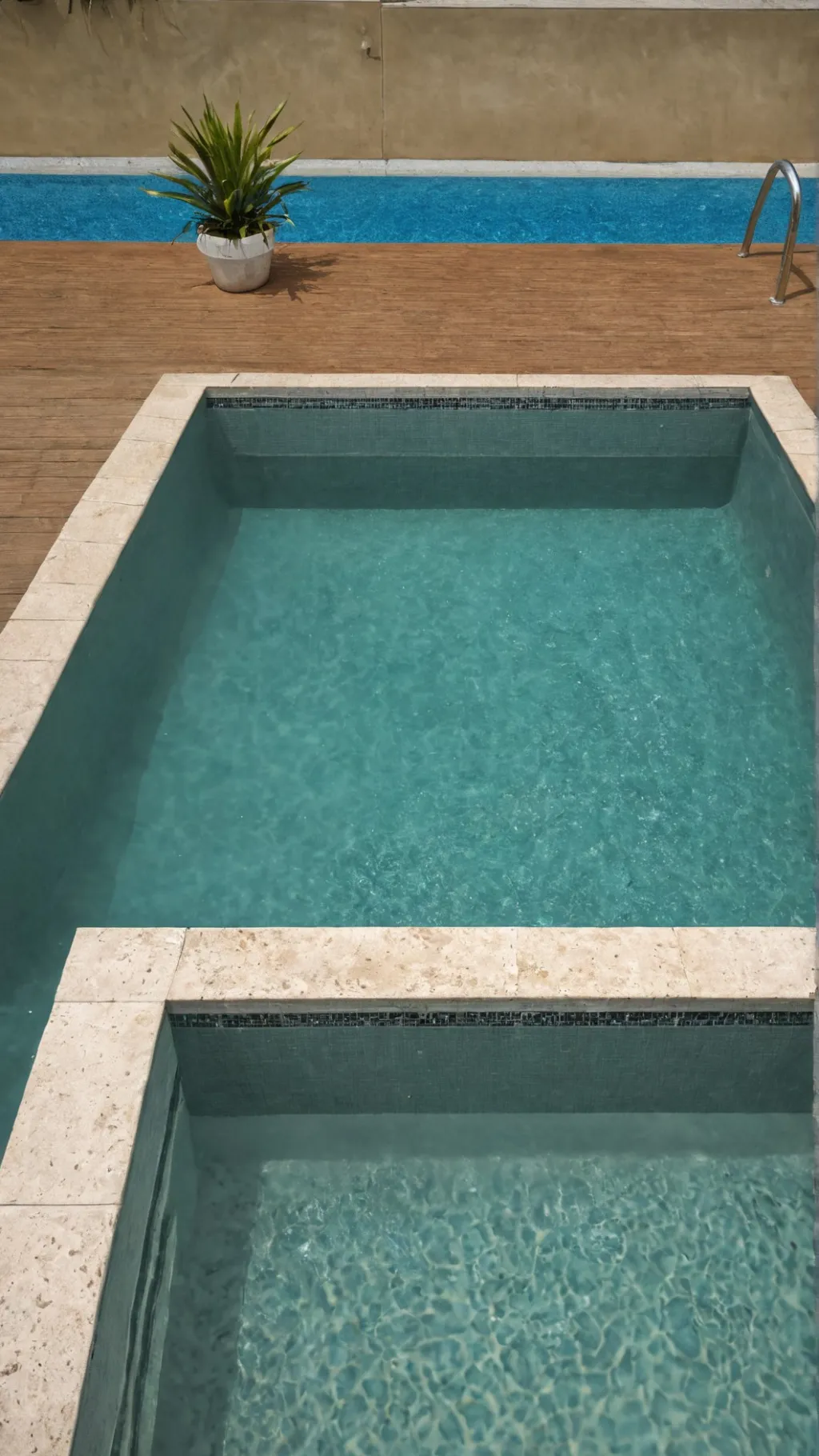 ai character: pool party background