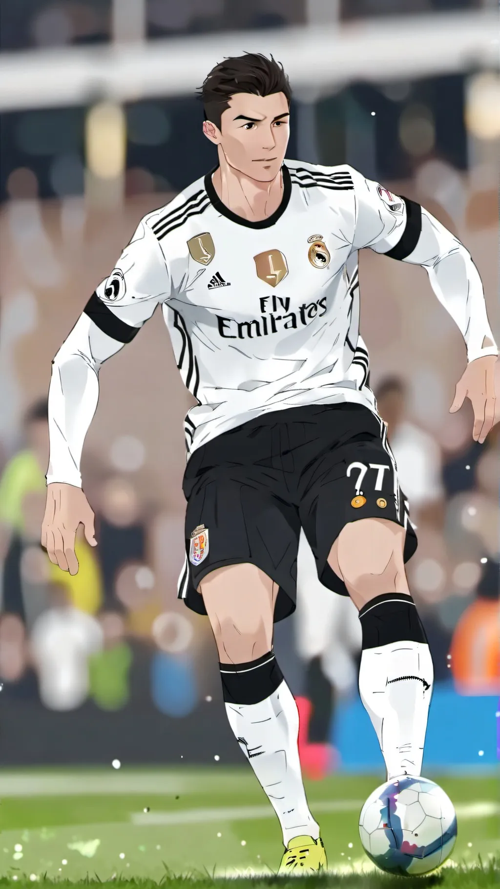 ai character: Cristiano Ronaldo  background