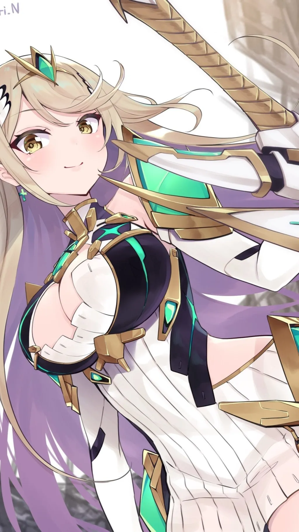 ai character: Mythra 2 background