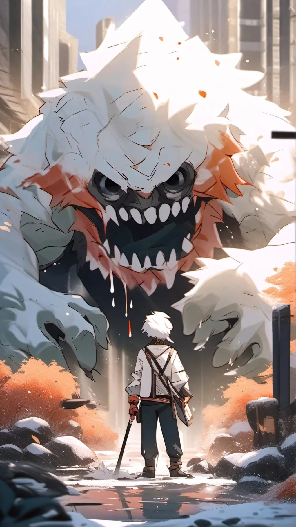 ai character: the monster background