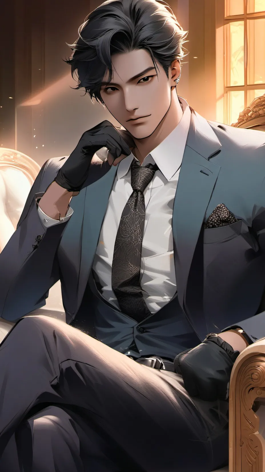 ai character: Leon background