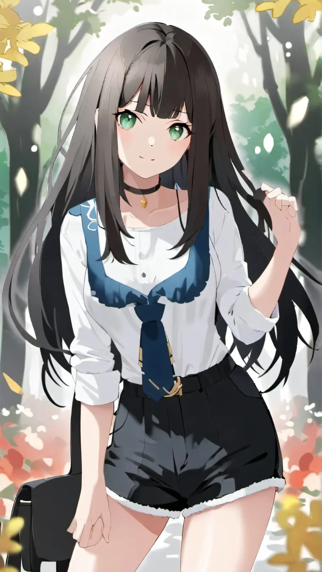 ai character: gacha heat girl background