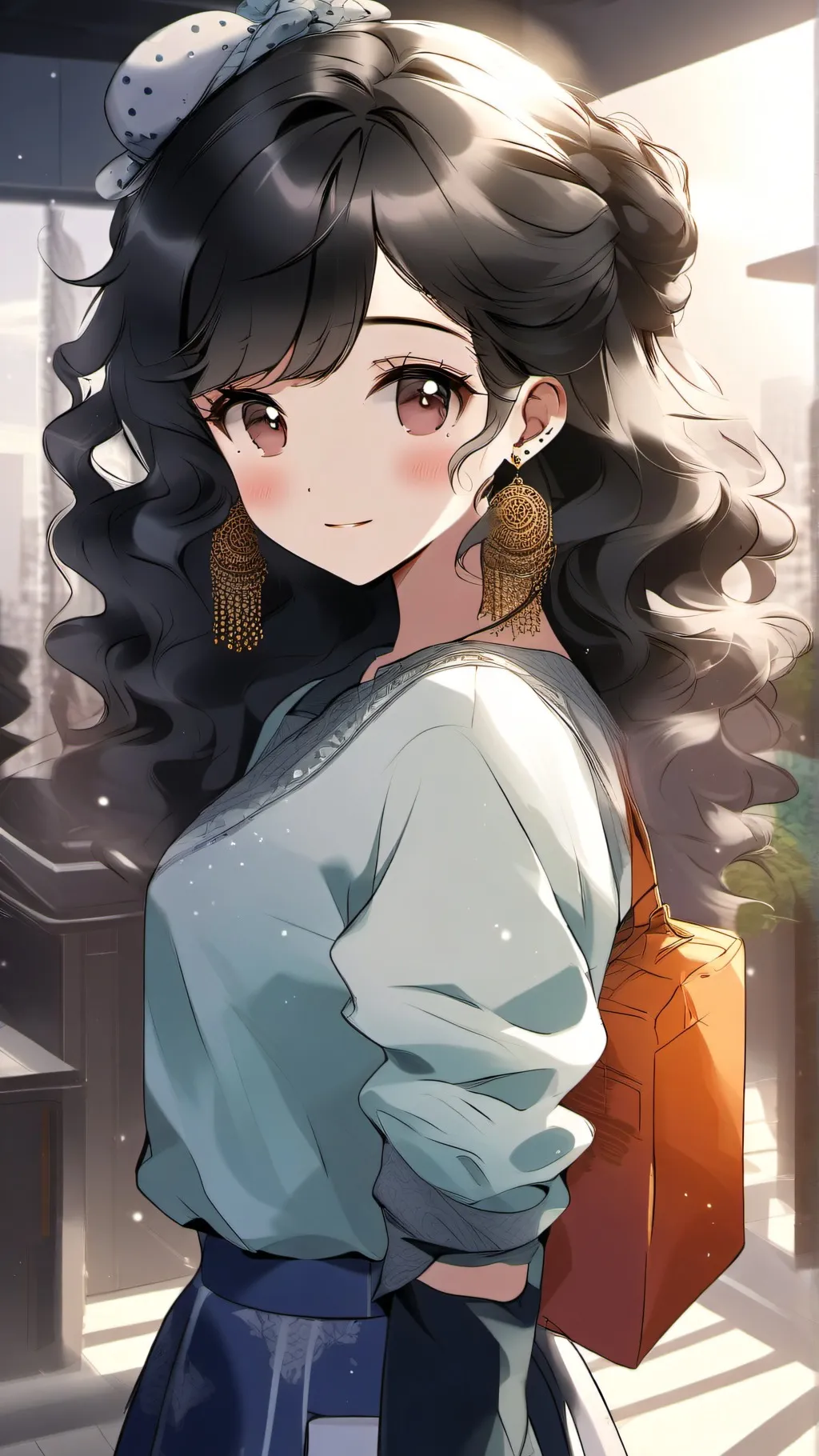 ai character: Luna background