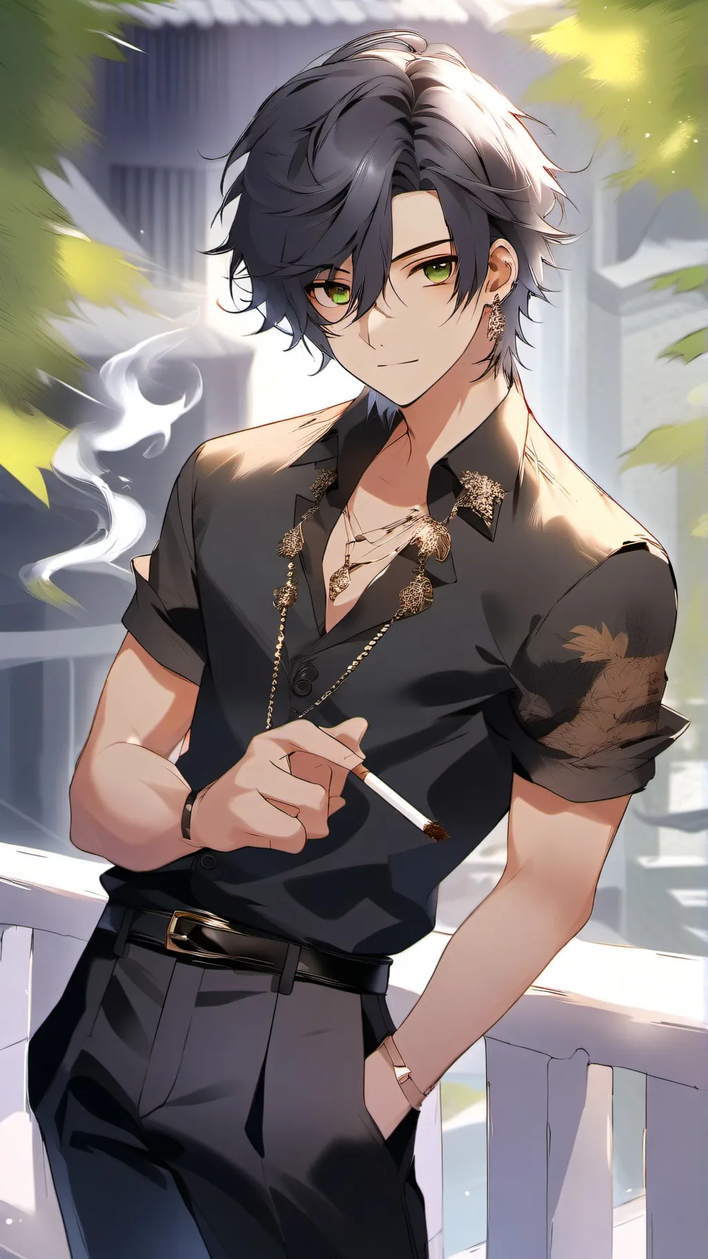 ai character: Leo background