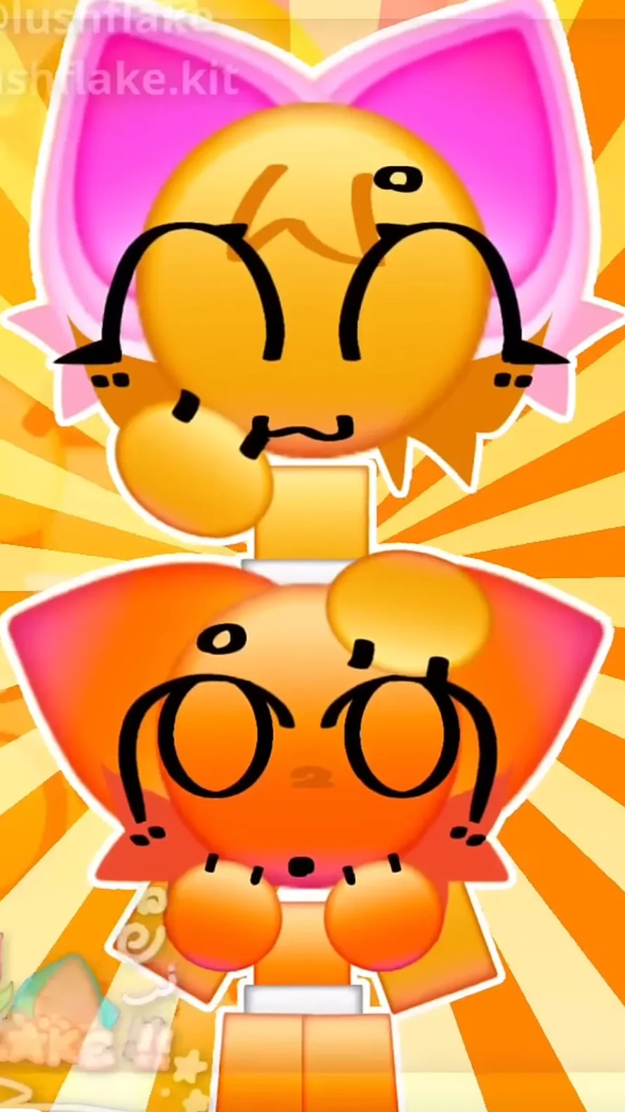 ai character: Orange and yellow  background