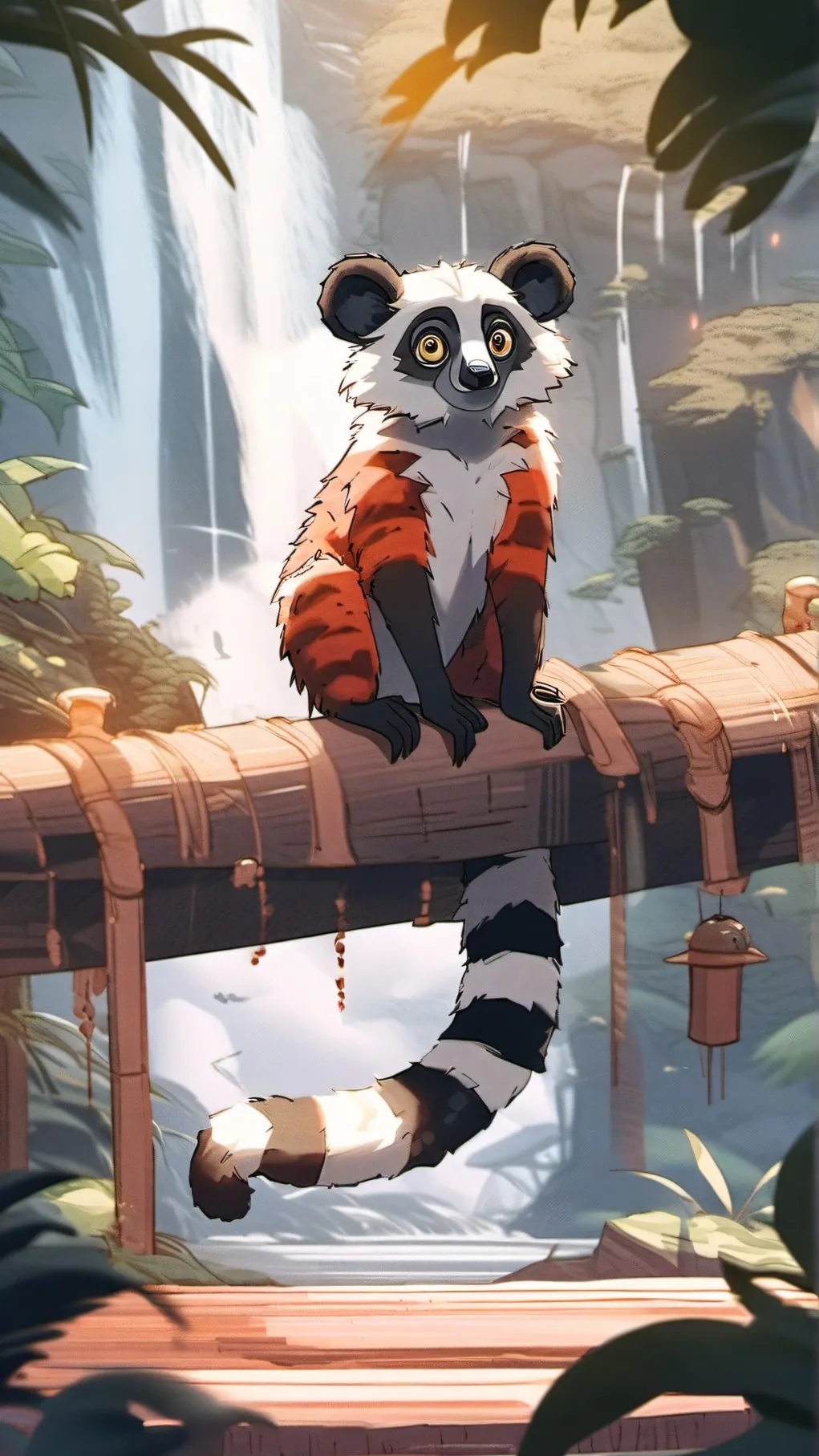 ai character: Lemur background