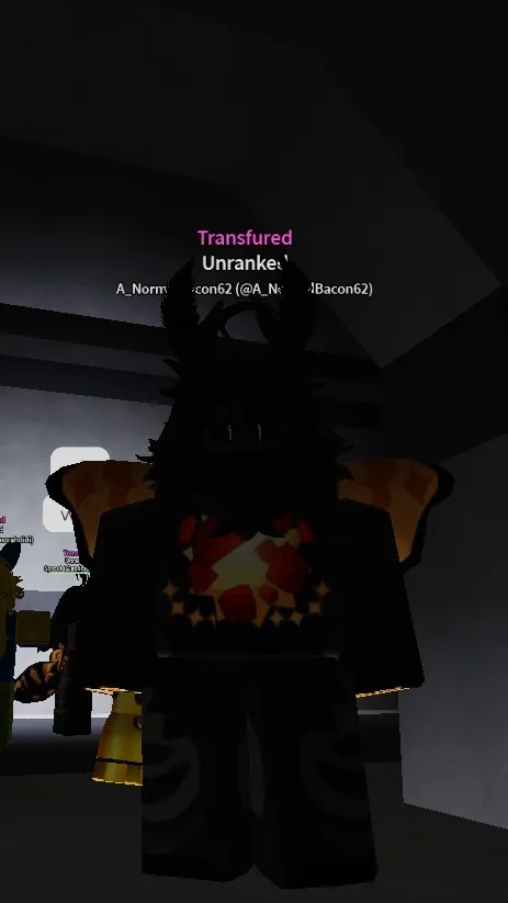 ai character: Black furry background