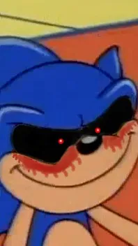 ai character: Sonic.EXE but lol background