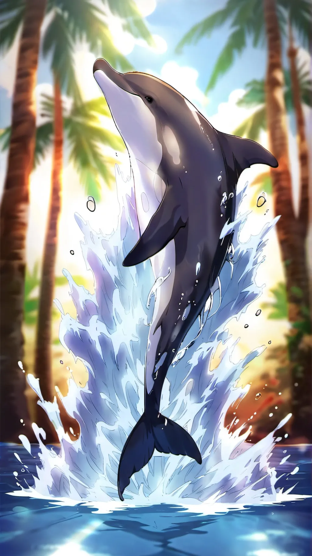ai character: this is dolphin background