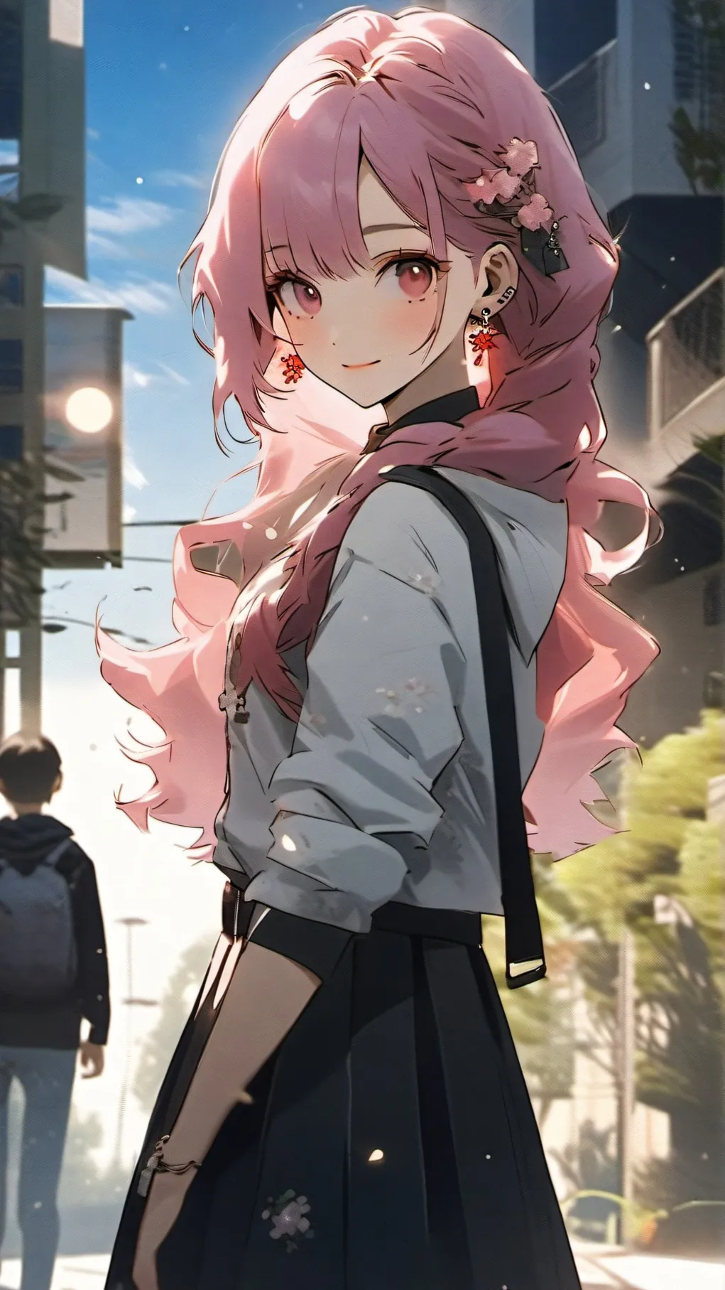 ai character: KawaīAtsui-chan background