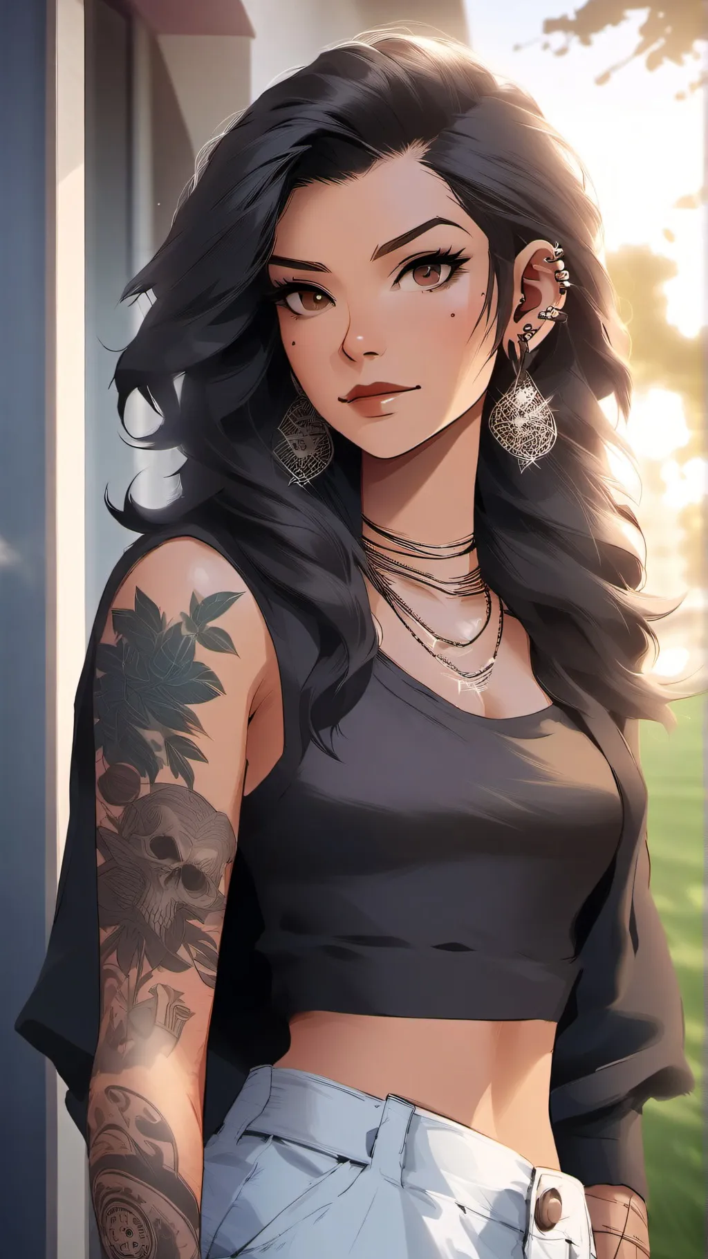 ai character: Saffron background